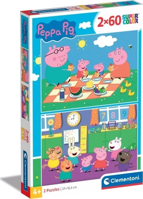 Peppa malac kirakó 2×60 darabos Clementoni