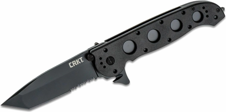 CRKT M16-14ZLEK taktikai záró kés Tanto Blackout, 9,5 cm, Zytel
