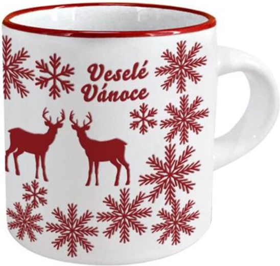 TORO 120 ml kerámia bögre karácsonyi rénszarvas motívummal