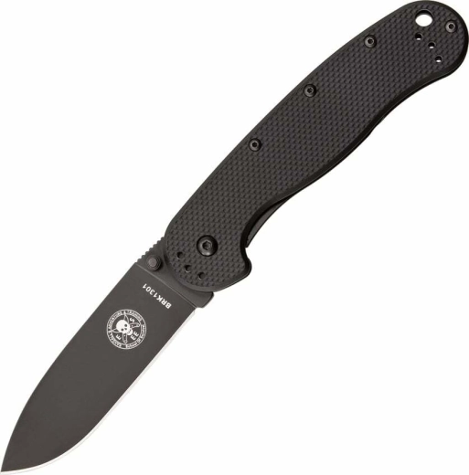 ESEE Avispa Black zsebkés 8,9 cm, teljesen fekete, FRN