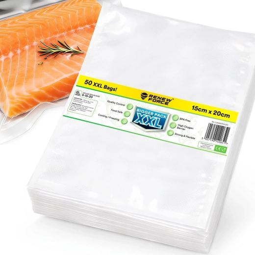 RENEW FORCE bordázott vákuumtasakok 15 × 20 cm, 105 µm – 1 db