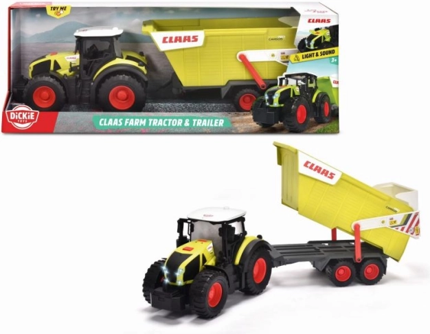 CLAAS traktor pótkocsival 64 cm