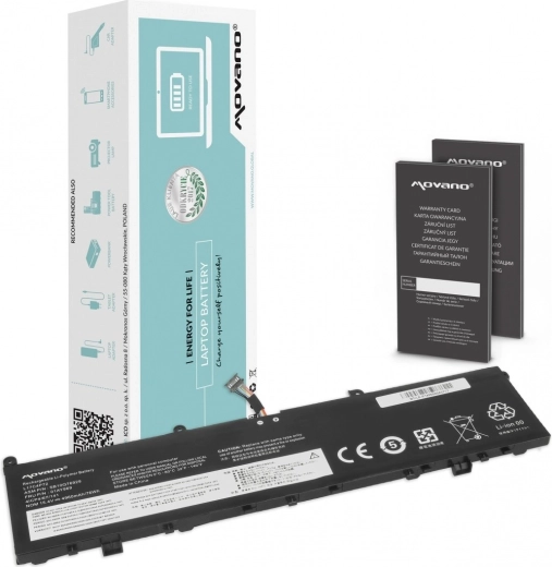 Movano akkumulátor Lenovo ThinkPad P1 és X1 Extreme 1. és 2. generációs modellekhez, 4960 mAh, 76 Wh