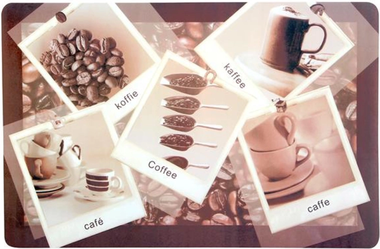 TORO műanyag alátét kávé motívummal 28 × 43 cm, vegyes minták