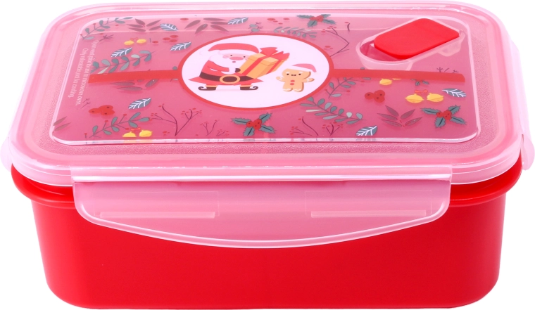 Szelepes, karácsonyi motívumos doboz 830 ml