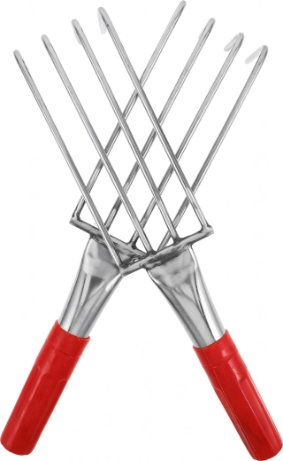 Kézi kerti kultivátor (mini gereblye) 4 fogú, 32 cm