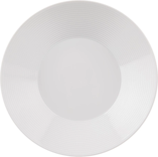 Mély porcelántányér Mona díszcsíkkal, 22 cm