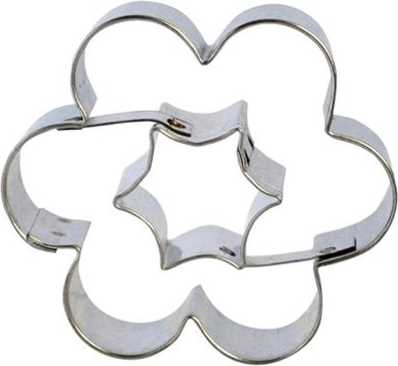 Virág–csillag alakú süteménykiszúró 5 cm