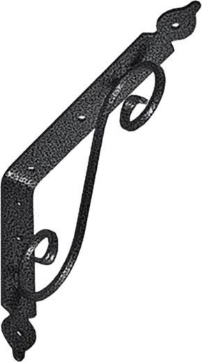 Konzolos polctartó 240 × 190 mm, fekete