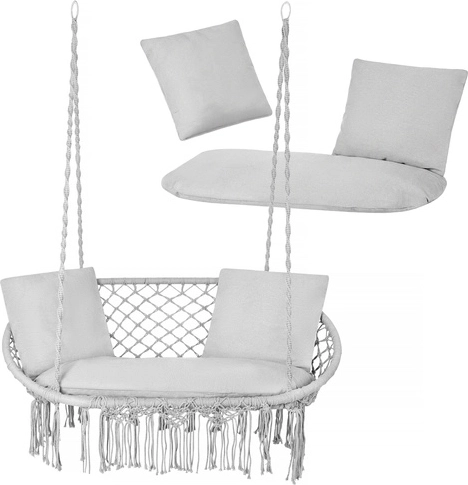 Kétszemélyes függőszékhez való párnakészlet „fészek” GARDLOV – szürke