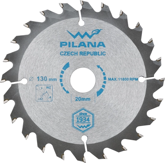 PILANA fűrészlap 130 mm, 24 fog, WZ, SK kemetál
