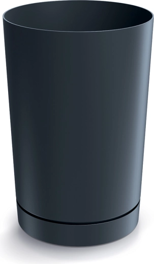 Tubo virágtartó 30 cm antracit, alátéttel