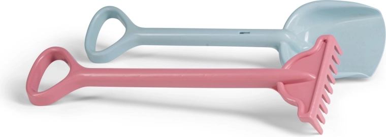 Androni újrahasznosított homokozó szett – lapát és gereblye 56 cm, pasztell színek