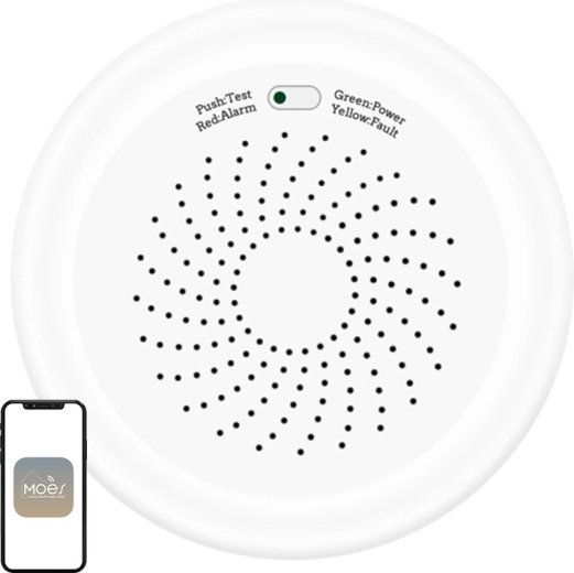 Moes ZigBee földgázszivárgás-érzékelő (metán) Tuya