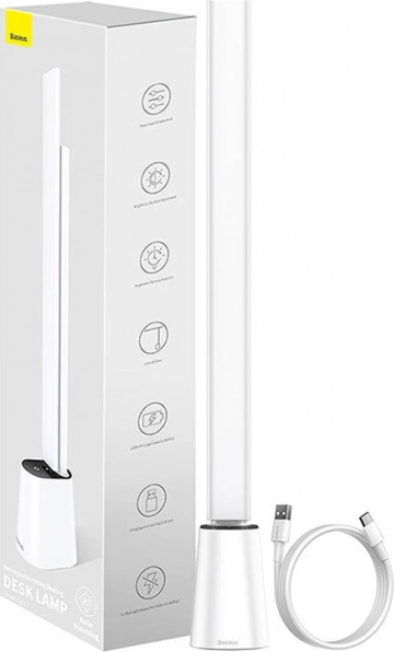 Összecsukható asztali LED lámpa BASEUS Smart Eye, újratölthető, fehér