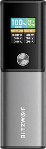 BlitzWolf powerbank 14 000 mAh, 100 W gyorstöltéssel