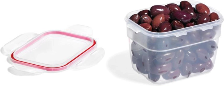 Lock & Lock Easy Match téglalap alakú doboz 800 ml piros