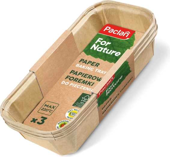 Paclan For Nature komposztálható papír sütőformák 3 db