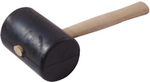 Gumiból készült kalapács 90 mm fanyéllel – cseh gyártmány