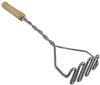 Rozsdamentes acél burgonyanyomó fa nyéllel, Tarmex