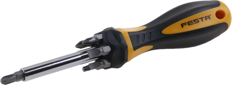 7 részes FESTA csavarhúzó bitkészlettel