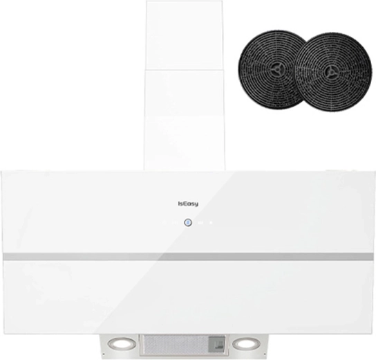 ISEASY fali páraelszívó 90 cm, ferde, A++, 594 m³/h, fehér