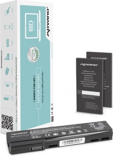 Movano akkumulátor HP EliteBook 8460p, 8460w, 8470p és 8470w készülékekhez, 4400 mAh