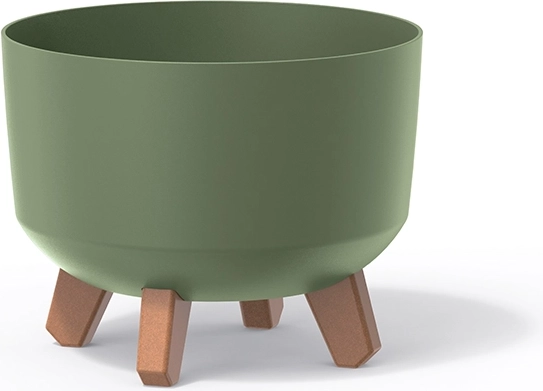 Gracia Standard virágcserép, földzöld, 23,8 cm átmérő