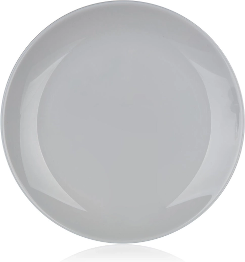 DIWALI desszerttányér 19 cm szürke üveg