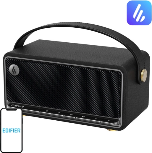 hordozható Bluetooth hangszóró Edifier MP330 – retro fekete