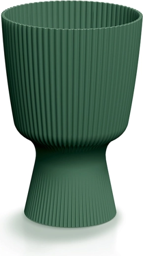 Milly Round virágtartó, 14,6 cm, sötétzöld