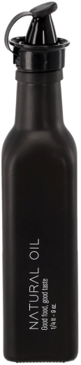 250 ml-es olívaolajos üveg, fekete