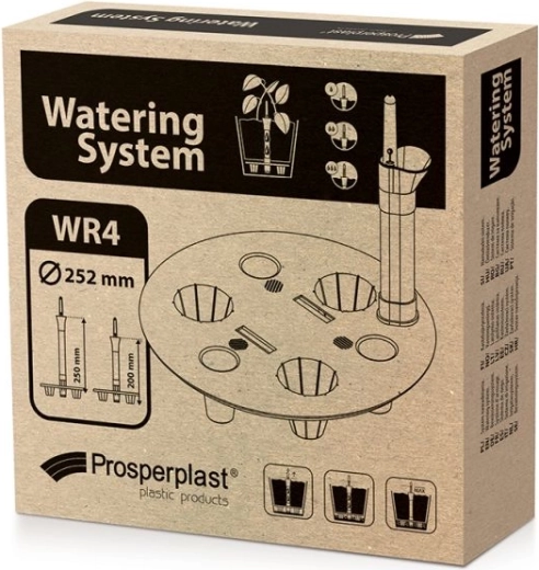 30 cm-es kerek virágcserepekhez való öntözőrendszer szintjelzővel