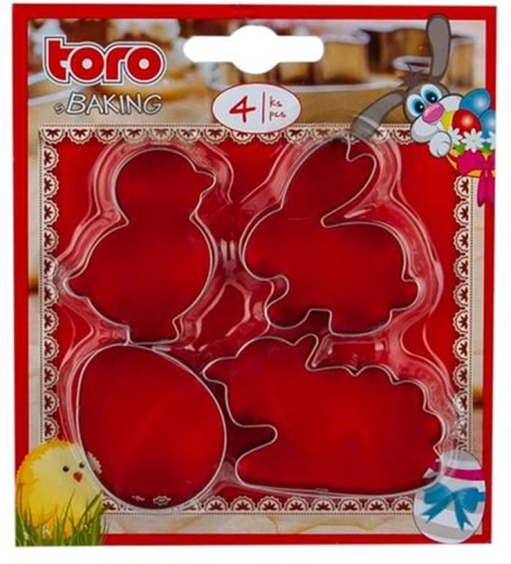 Húsvéti kiszúrókészlet – bárány, csibe, nyúl és tojás (4 db)