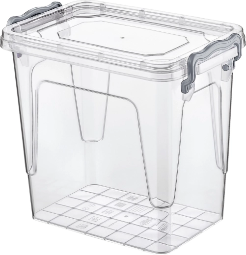 Téglalap alakú műanyag ételtároló doboz 1,45 l fedővel