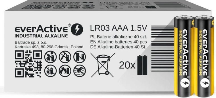 EVERACTIVE ipari alkáli elem AA (LR6) – 1 db