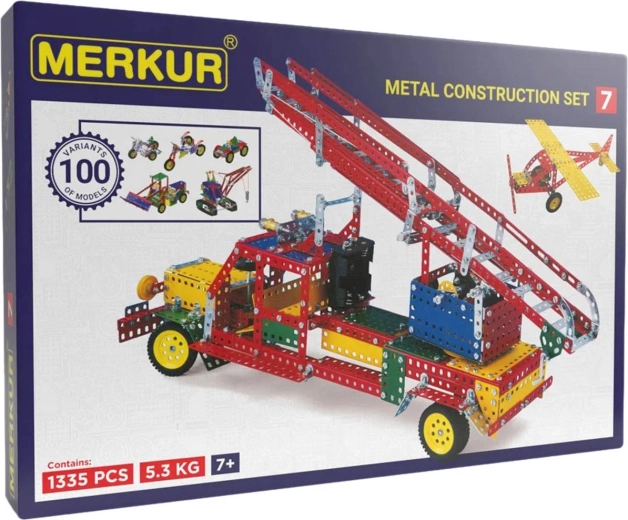 Merkur M7 nagyméretű fém építőjáték, 1335 alkatrész