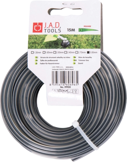 Dual négyzet keresztmetszetű damil 2,0 mm, 15 m