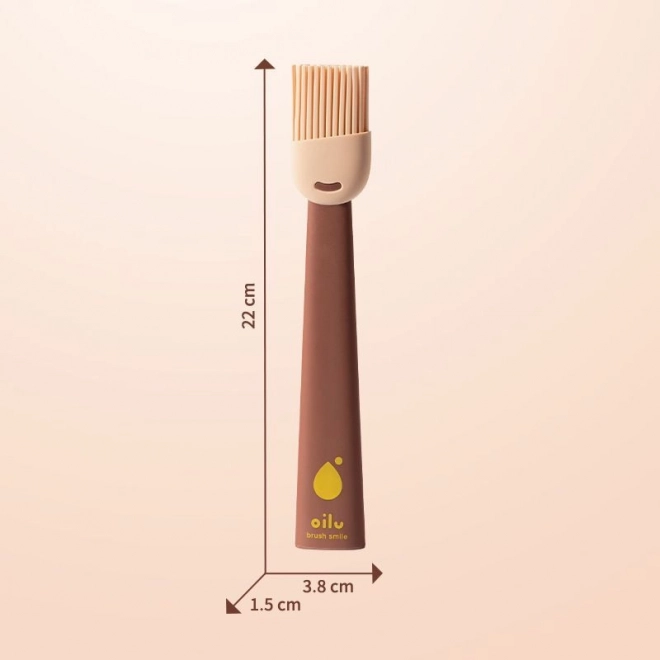 Szilikon sütőecset süteményekhez és húsokhoz - barna