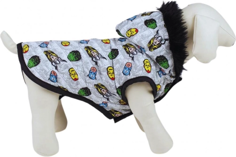 Téli kutyaruha Avengers mintával, L méret – 1 db
