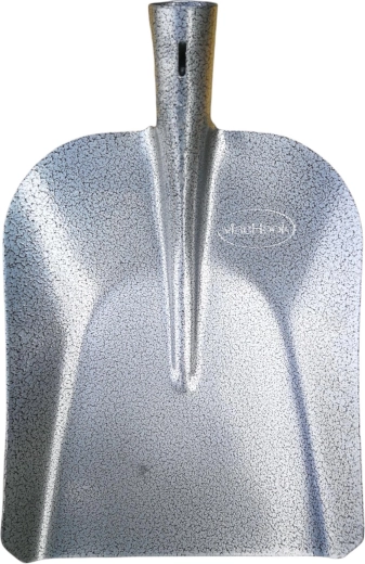 Istállói acél lapát nyél nélkül, kalapácslakkal, 230 × 280 mm