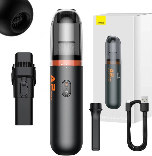 Baseus A2Pro 6000Pa akkumulátoros autóporszívó (fekete)