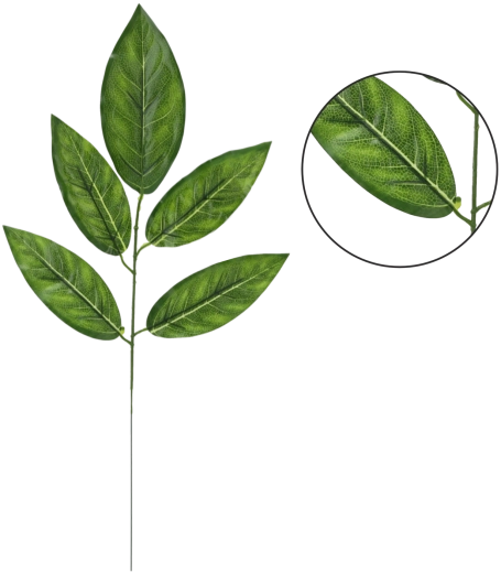 Mű mangó ágak készlete, 59 cm, zöld (12 db)