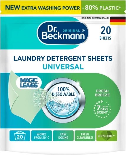 DR. BECKMANN Magic Leaves Universal mosókendők 20 db