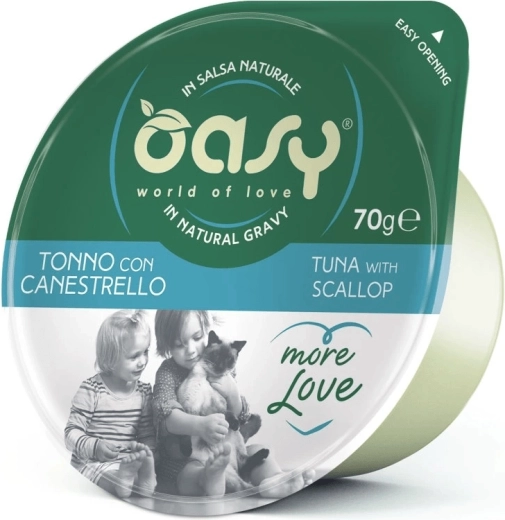 Oasy More Love tonhal kagylóval pohár 70 g