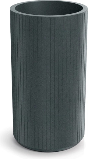 Coro Round High virágtartó, 40 cm, grafitszürke