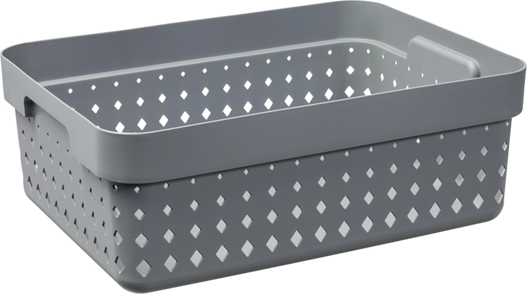 Seoul közepes tároló kosár, szürke, 35,7 × 26,8 × 13,1 cm