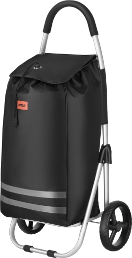 Összecsukható bevásárlókocsi 45 l NILS fekete
