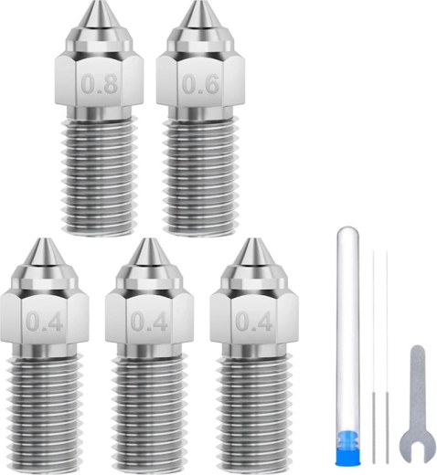 ELEGOO edzett acél fúvóka készlet Neptune 4 / 4 Pro nyomtatókhoz (0,4 / 0,6 / 0,8 mm)