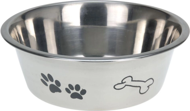 Rozsdamentes acél kutyatál 21 cm